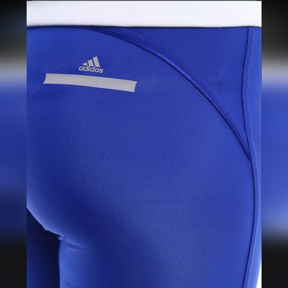 Stella McCartney x Adidas | Legging, Blue‎ size Large Embossed ZEbra Print - Picture 4 of 15